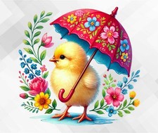 Aquarell Küken Ostern Wand