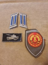 Kragenspiegel NVA Uniform DDR Armee + 2 Aufnäher