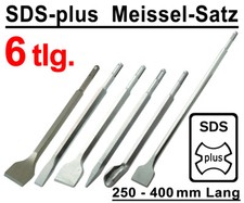 6 tlg SDS-Plus Flachmeißel