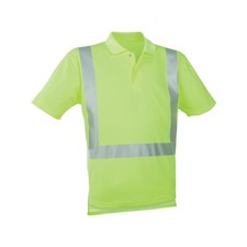 WATEX Warn-Polo-Shirt leuchtgelb Gr. L