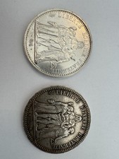1x 5 Francs Herkules 1873 und 1x 10 Francs Herkules 1966 - Silber -