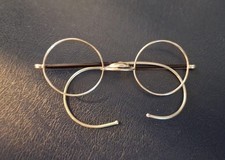 Antike nickelbrille mit - antike,