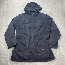 Barbour International Damen Jacke Gr.XL EU44 blau Regenjacke Übergangsjacke Coat