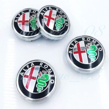 4 Stück Für ALFA ROMEO 60mm Auto Nabendeckel Nabenkappen Emblem Felgendeckel New