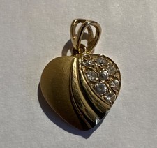 Anhänger Herz, Gg 740, 15x15 mm ohne Öse, Öse 5x4 mm, 2,03 Gramm