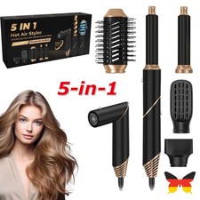 Hairstyler 5-in-1 Set – Air Styler mit Lockenstab & Thermal Brush, Ionenpflege..