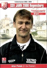 Autogrammkarte 2. Co. Trainer Artur Platek, SSV Jahn Regensburg,... - 11354004