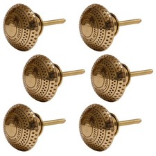 6 X  Set Möbelknopf Messing