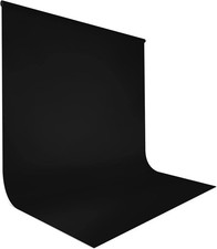 Fotohintergrund Schwarz 2x3m