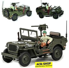 Willys Jeep 1/4 Open Top + Gun