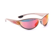 Sport Sonnenbrille Herren Damen Gold Flammen Alpha Sport Auto Radbrille