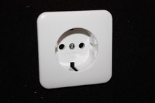 Gira Fläche altes System Steckdosen Blende (68 x 68 mm) in reinweiß