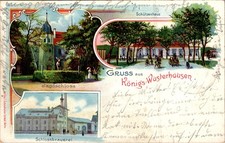 Litho gruss aus königs - gruss,