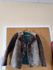 Seehund  Seal Pelzjacke Damen Jacke silber SCHMUCKSTÜCK Größe 38