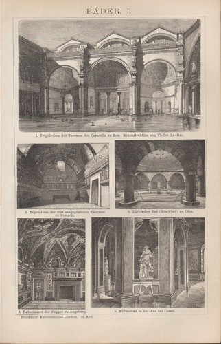 Lithografie 1903 bäder - 1903:, i/ii
