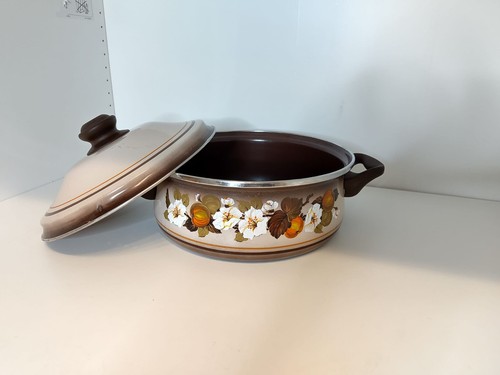 Vintage emaille topf mit - emaille,