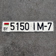 Original Nummernschild Kennzeichen Belarus 🇧🇾 Weißrussland Hauptstadt Minsk 