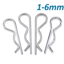 Federstecker Einfach Federsplint Steck-Splint Sicherungsklammer Edelstahl 1-6mm