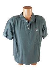 Fila Herren Poloshirt Gr. 54 | 43/44 | XL | grau kurzarm Poloshirt Shirt (21651)