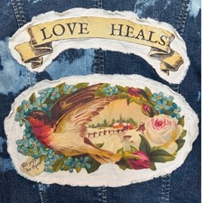 Love Heals Denim Blazer Jacket