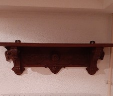 Wandregal Nussbaum massiv