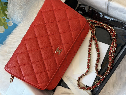 Chanel classic woc - woc, red