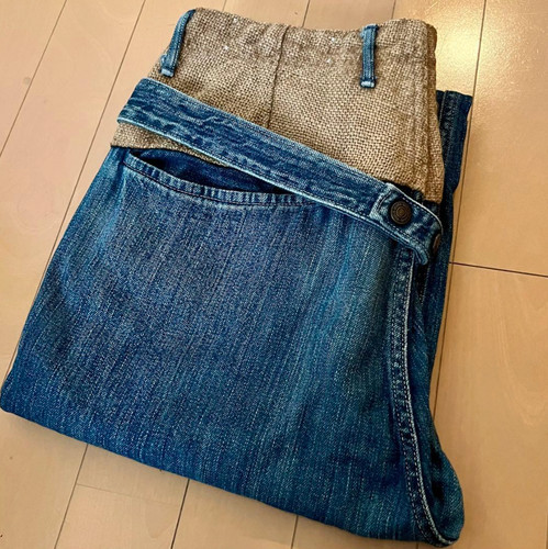 Kapital indigo denim sarouel - kapital,