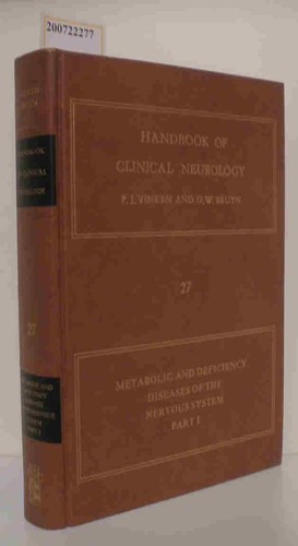 Handbook clinical neurology - of,