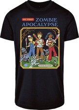 Steven Rhodes T-Shirt Herren My First Zombie Apocalypse schwarz