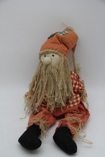 Weihnachtswichtel Weihnachtsmann Stofffigur Weihnachtsdeko nordisch Jute