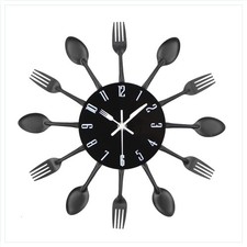 Küchenuhr Edelstahl Wanduhr