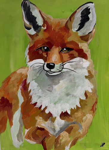 Original gemälde fuchs - original,