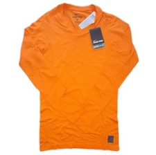 Nike Pro Compression T-Shirt Lightweight Seamless Dri Fit Orange Langarmshirt