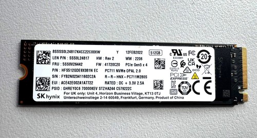 Hynix ssd 512gb nvme - ssd,