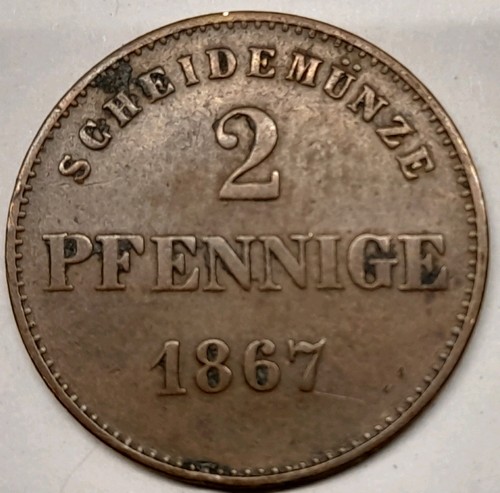 Pfennig kupfer münze - 2,