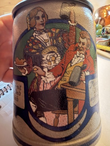 Antiker jugendstil bierkrug - antiker,
