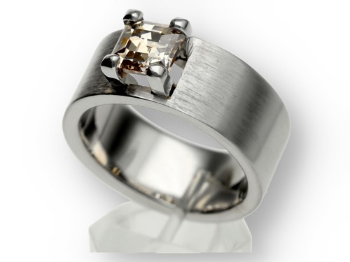 Asscher diamant ring - damen, in