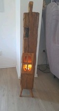 Holzbalken Dekobalken Fachwerkbalken Stele Windlicht