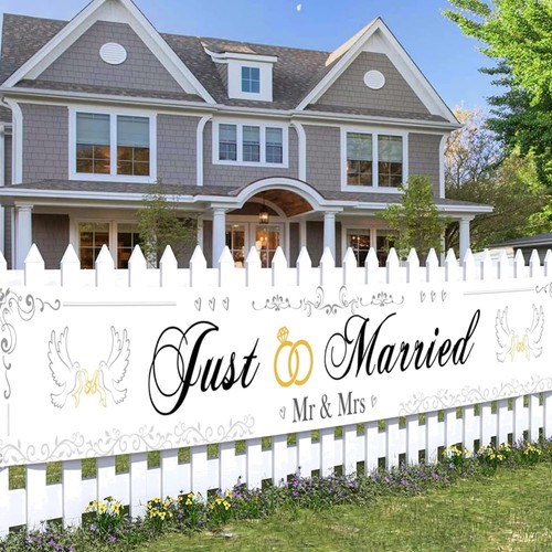 Frisch verheiratet banner - verheiratet,