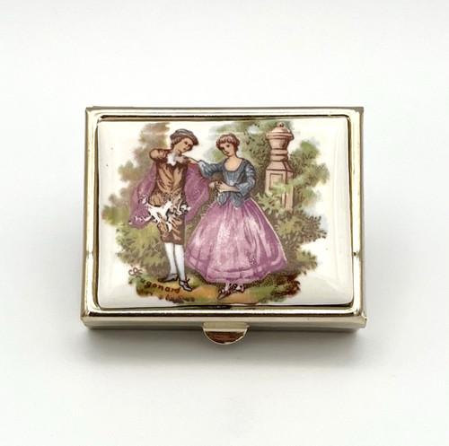 Vintage pillendose antik - vintage,