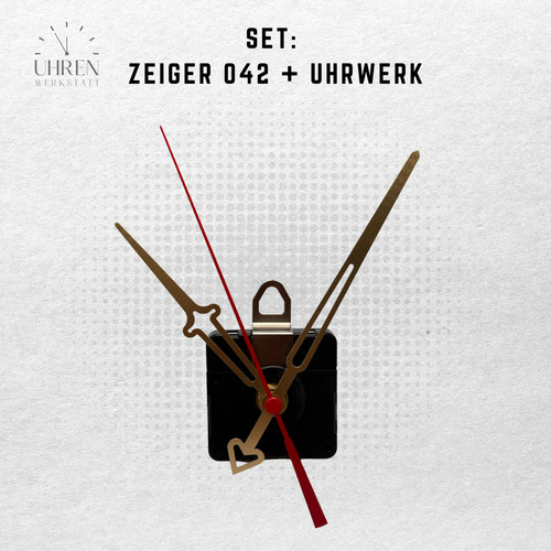 Quarzuhrwerk lautlos mit