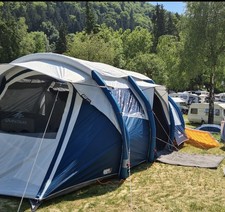 Verkaufe QUECHUA Zelt Air SECONDS 6.3 Fresh & Black, 2 Schlafkammern