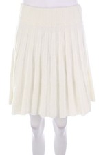 AMISU Falten-Rock L Weiß
