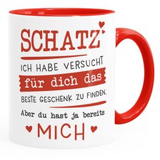 Kaffee-Tasse Schatz ich habe