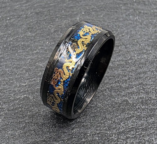 Ring drachenring edelstahl - ring,