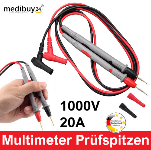 Multimeter 1000v 20a - 20a, messkabel