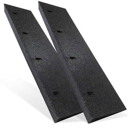 Autorampe gummi schwarz - 2x,