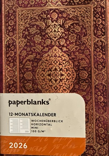 Paperblanks monatskalender - paperblanks, 12-monatskalender