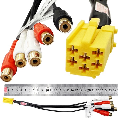 Mini iso cinch - cinch, +subwoofer