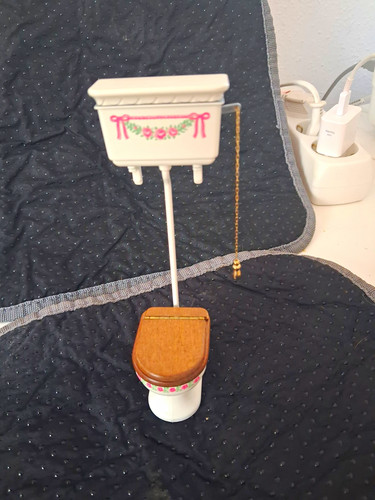 Puppenhaus miniatur toilette - miniatur,